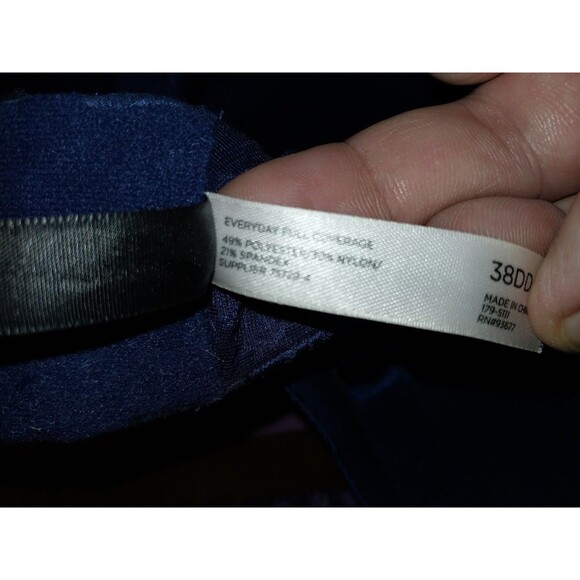 Ambrielle Everyday Full Coverage Bra 38DD Navy Floral - Picture 4 of 4